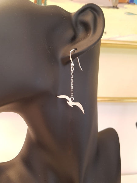Seagull Earrings - long
