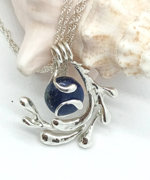 Splash Silver Pendant with semi-precious stone