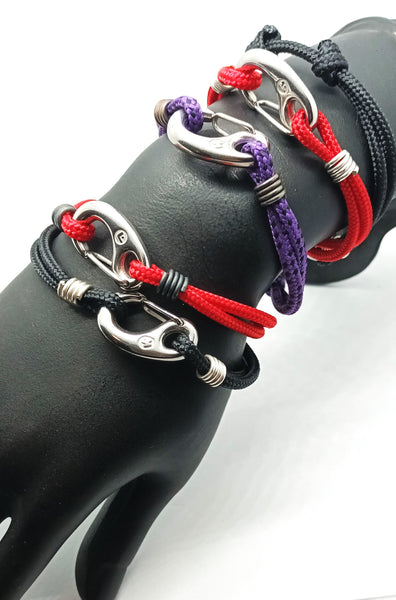 Snap Shackle cord bracelet