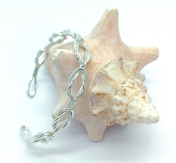 Silver Reef Linked Knot Bangle