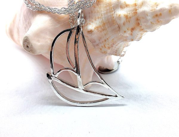 Silver Abstract Yacht