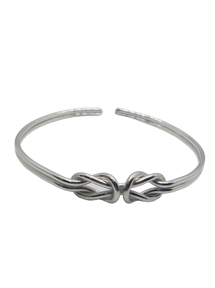 Silver Reef Double Knot Bangle