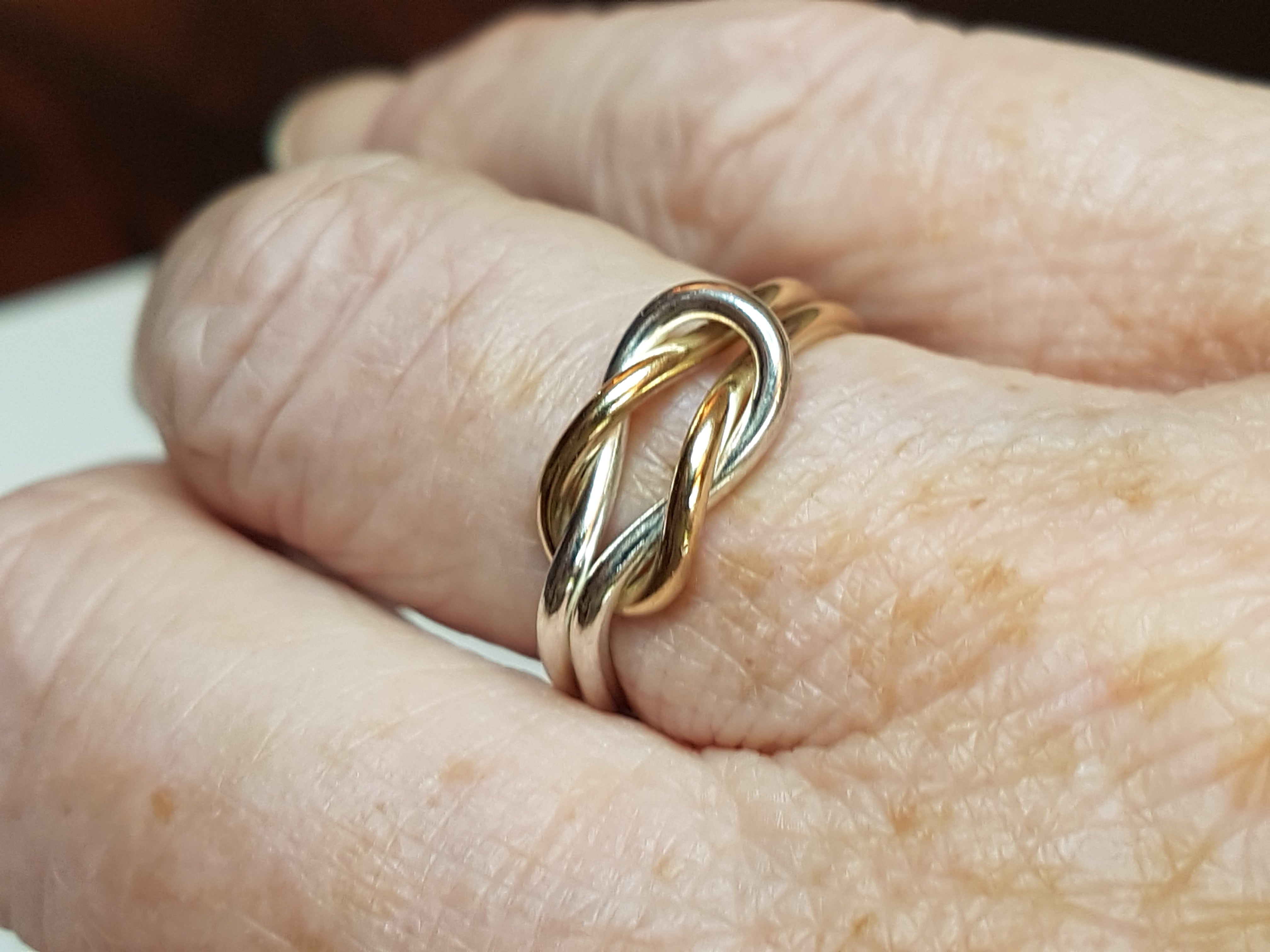 Gold/Silver Reef Knot Ring