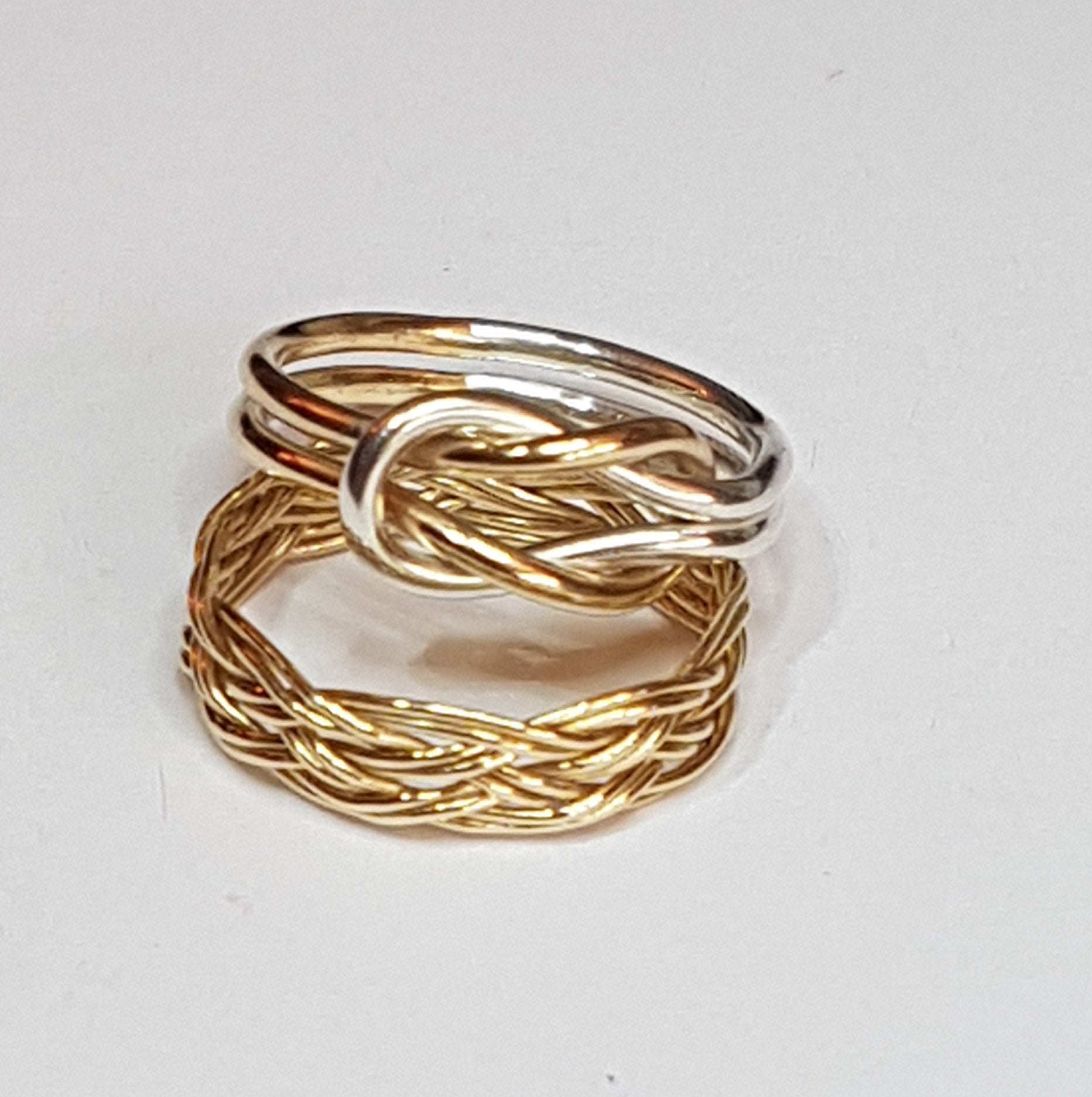 Gold/Silver Reef Knot Ring