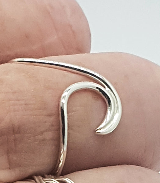 Wave Ring - sterling silver