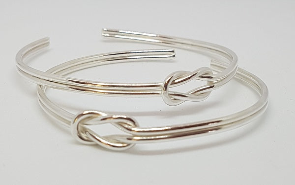 Silver Reef Knot Bangle