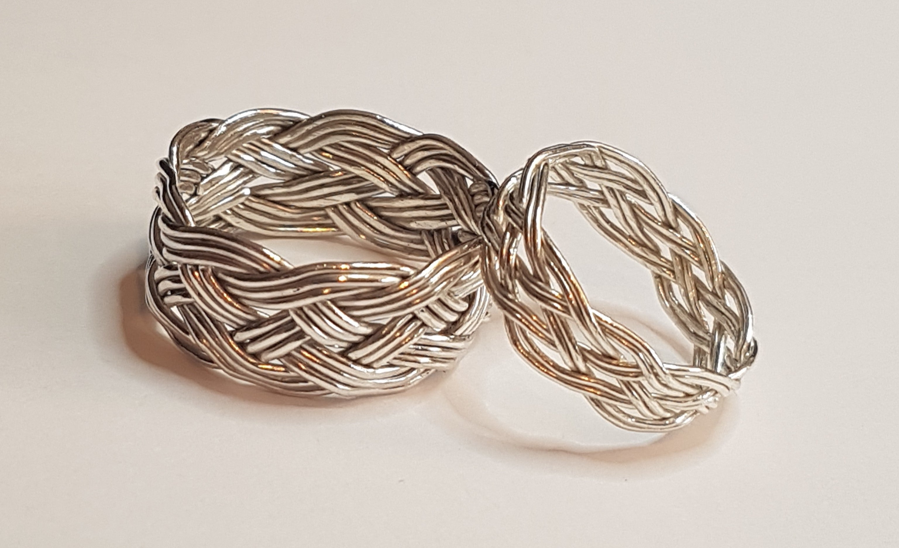 silver rings, Turks Head - womens and mens