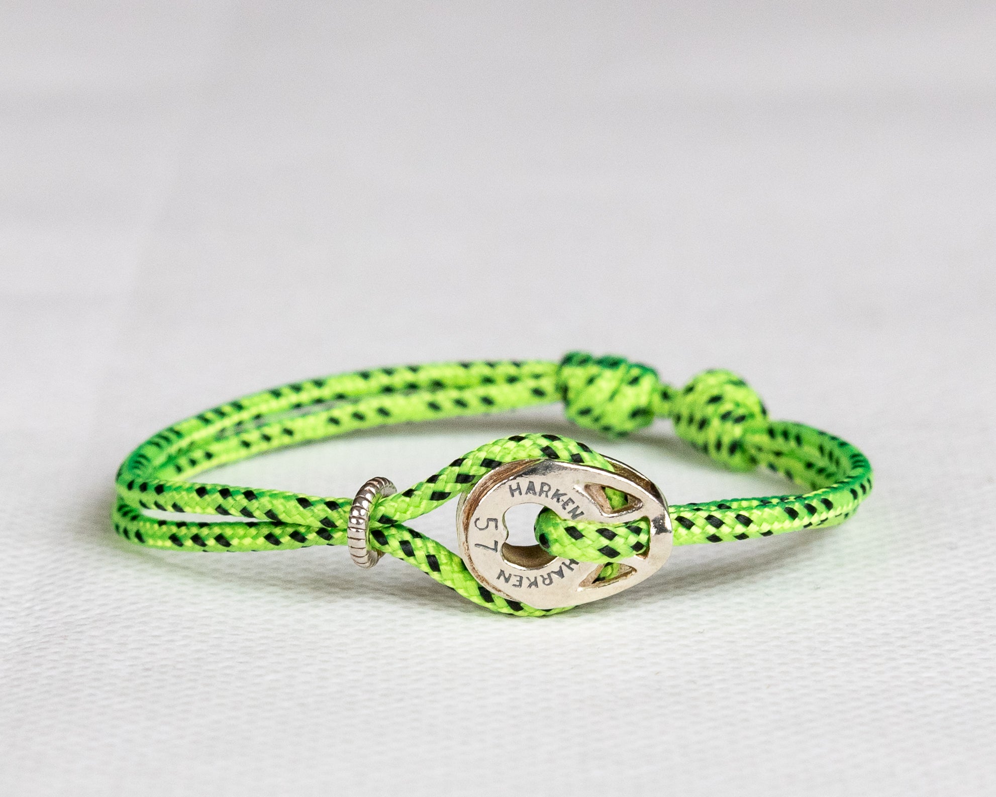 Silver Harken T2 Block Cord Bracelet