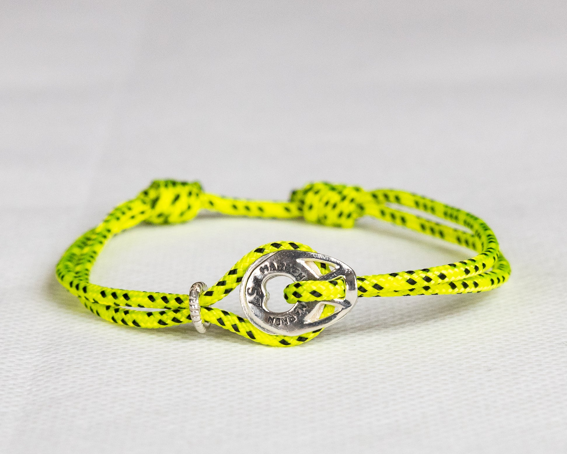 Silver Harken T2 Block Cord Bracelet