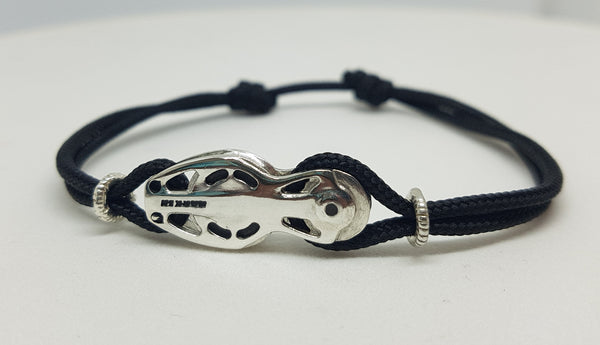 Bracelet argenté Harken Fiddle Block Cordon