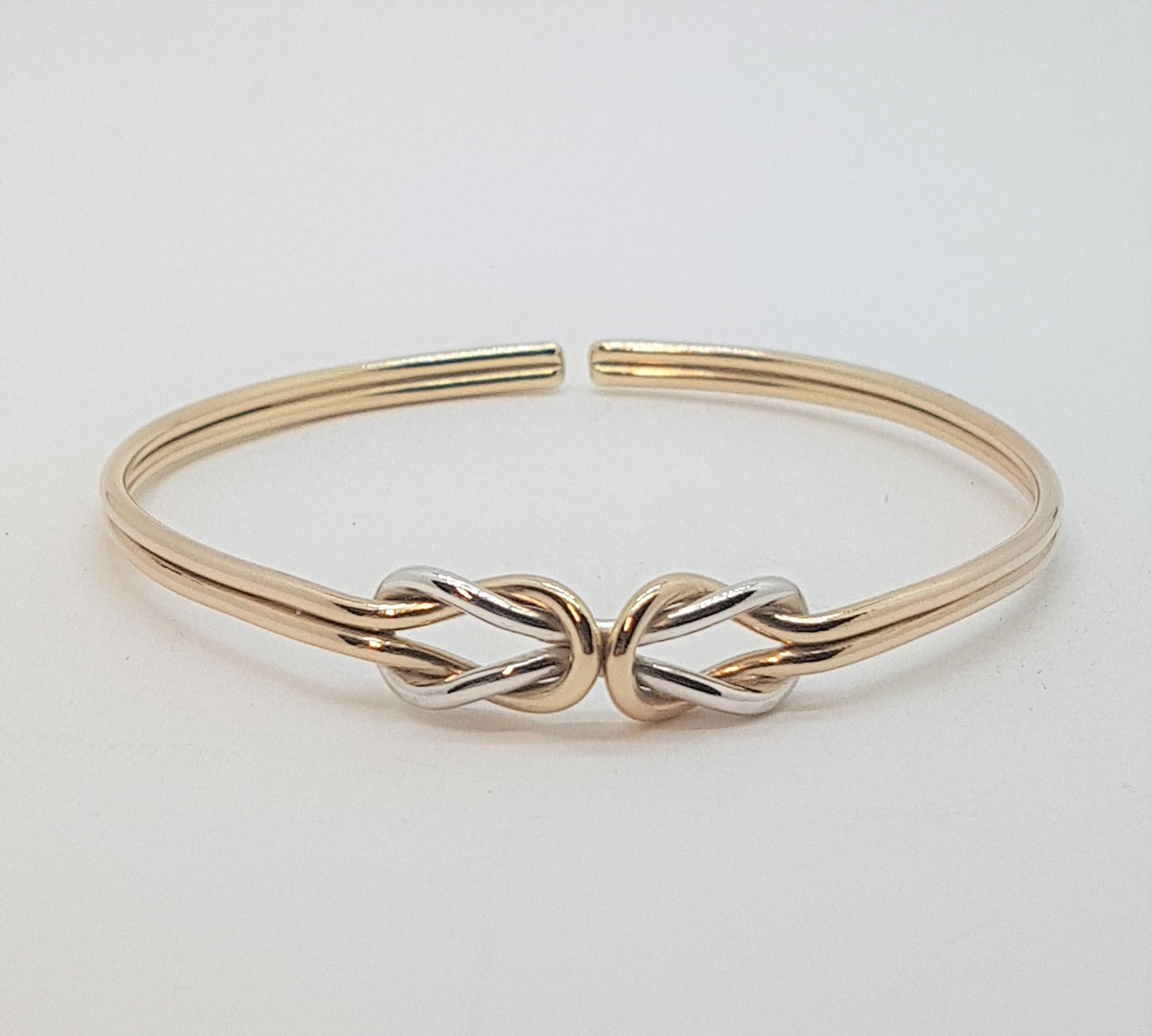 Sterling Silver Knot Bangle | Ernest Jones