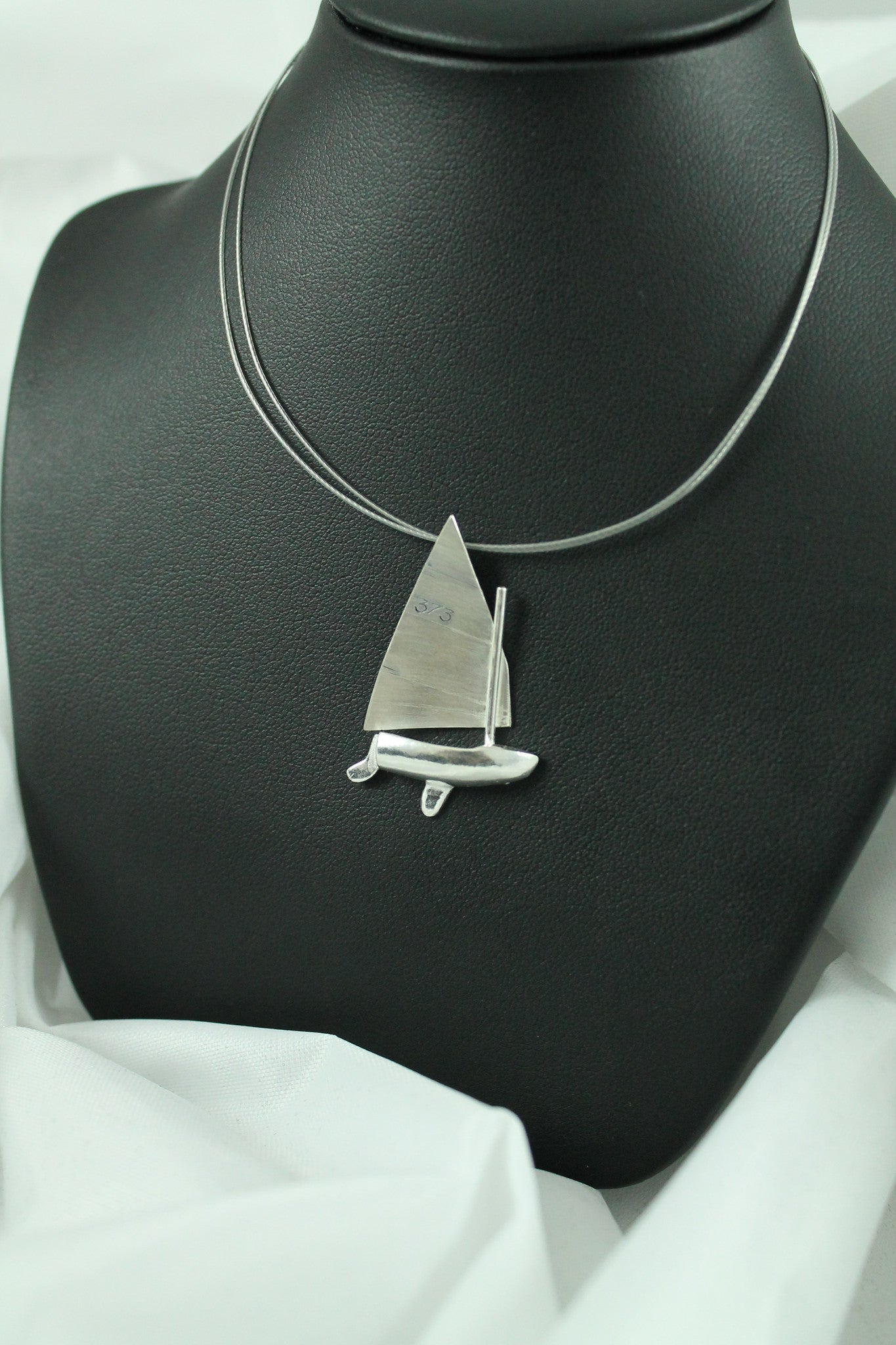 Silver LR Scow - Necklace