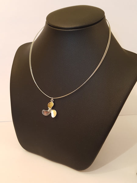 Silver Propeller Necklace