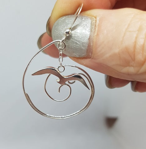 Boucles d'oreilles Seagull - courtes