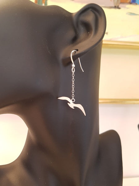 Boucles d'oreilles Seagull - longues