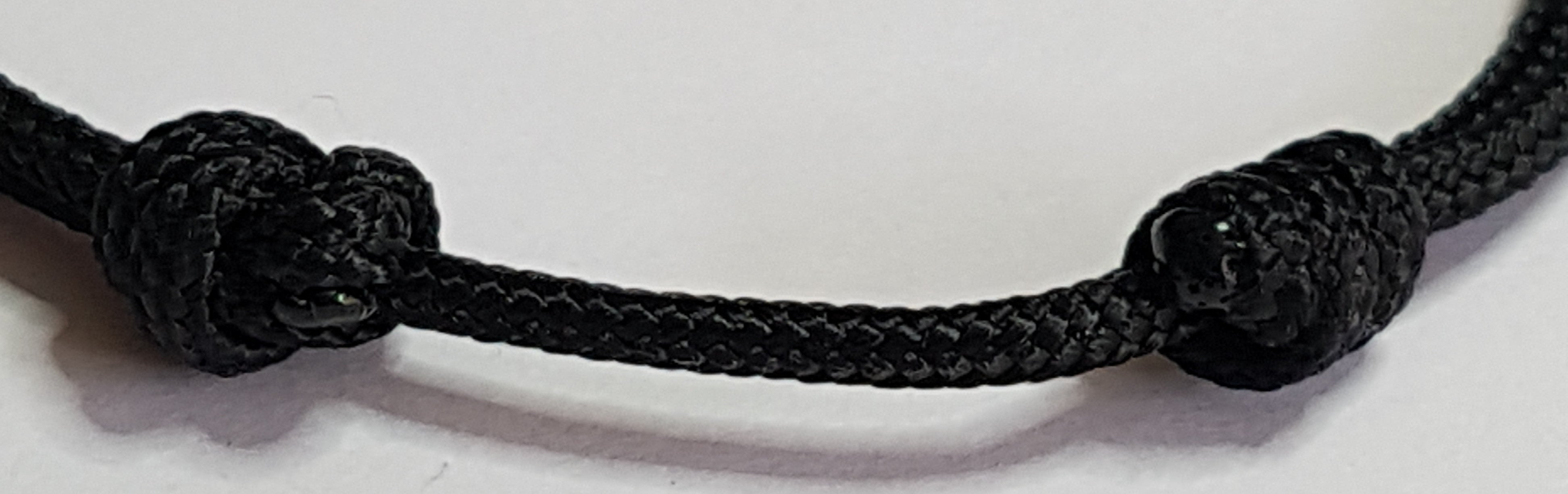 Silver Bow Shackle Cord Bracelet