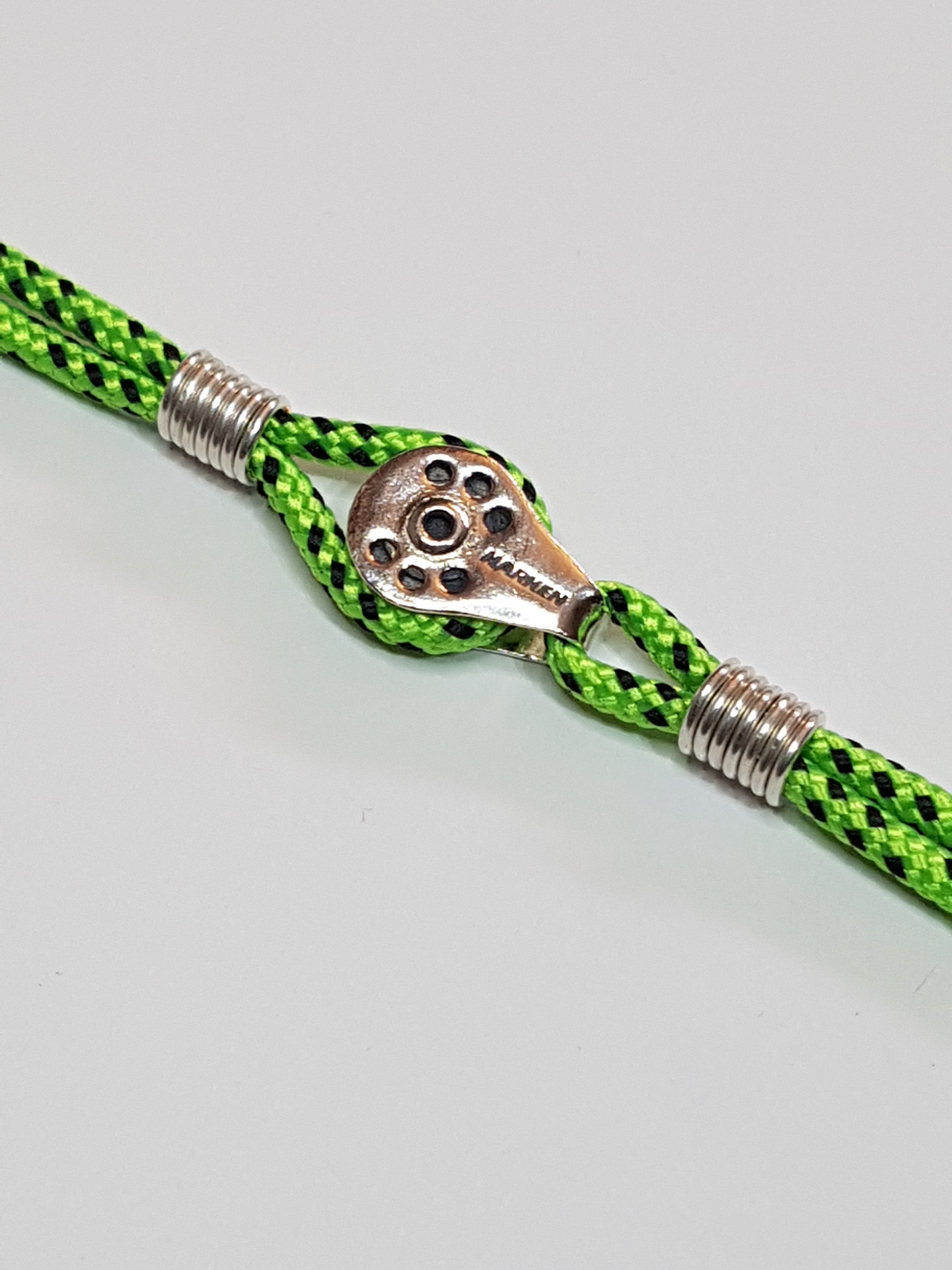 Silver Classic Harken Block 3mm Cord Necklace