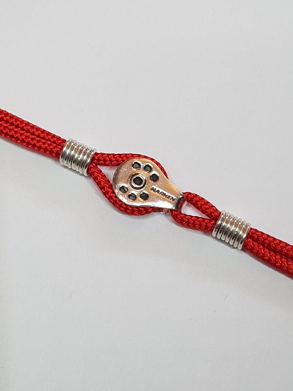 Silver Classic Harken Block 3mm Cord Necklace