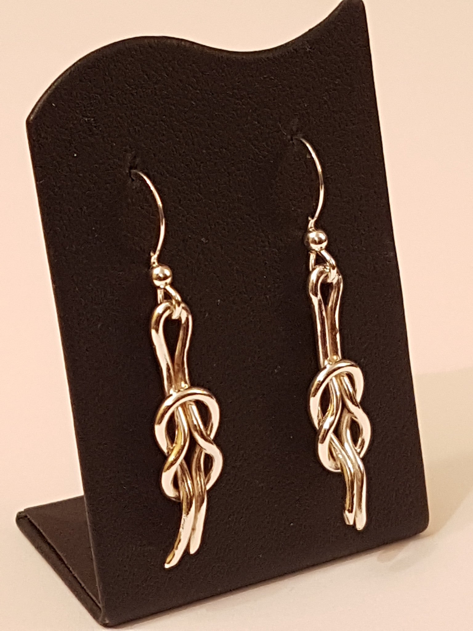 Silver Reef Knot Earrings - stud or drop