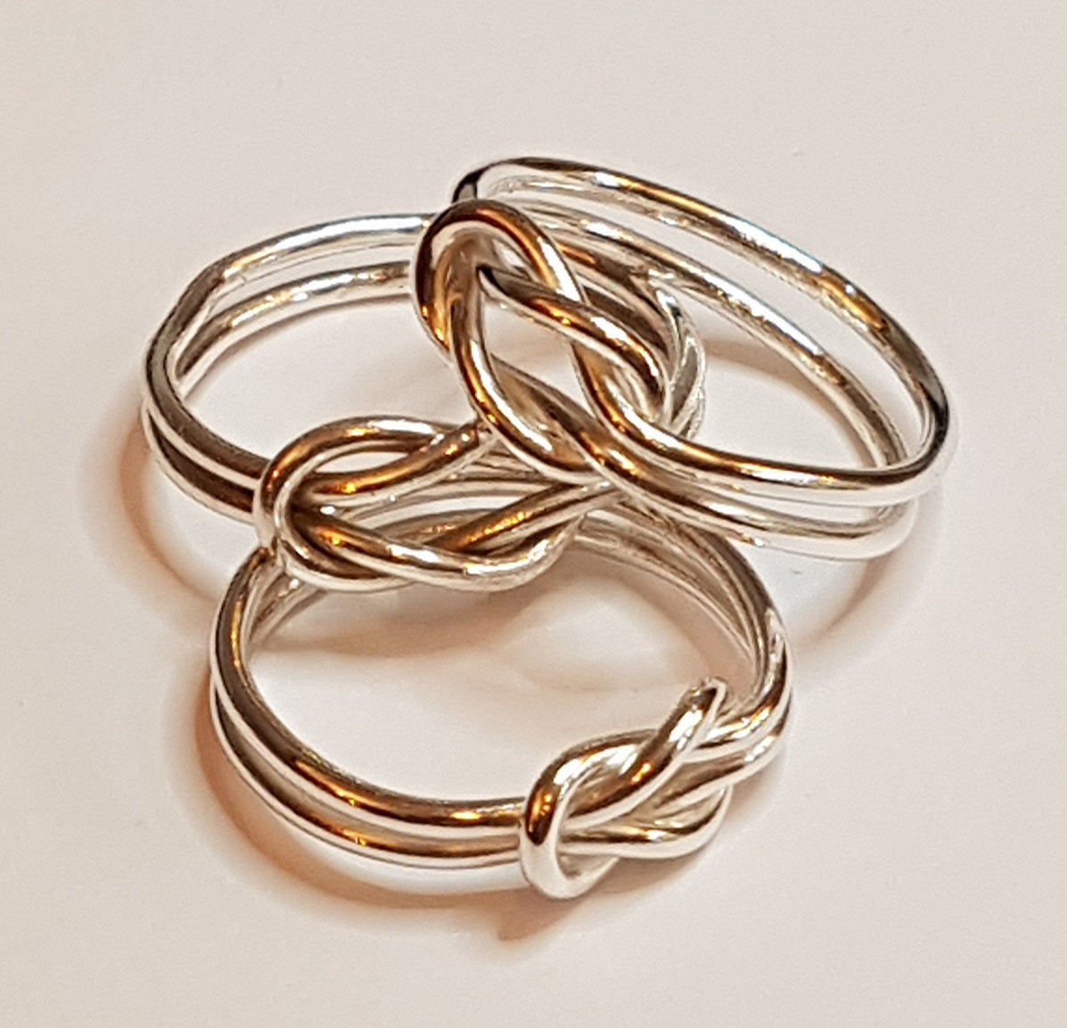 Silver Reef Knot Ring